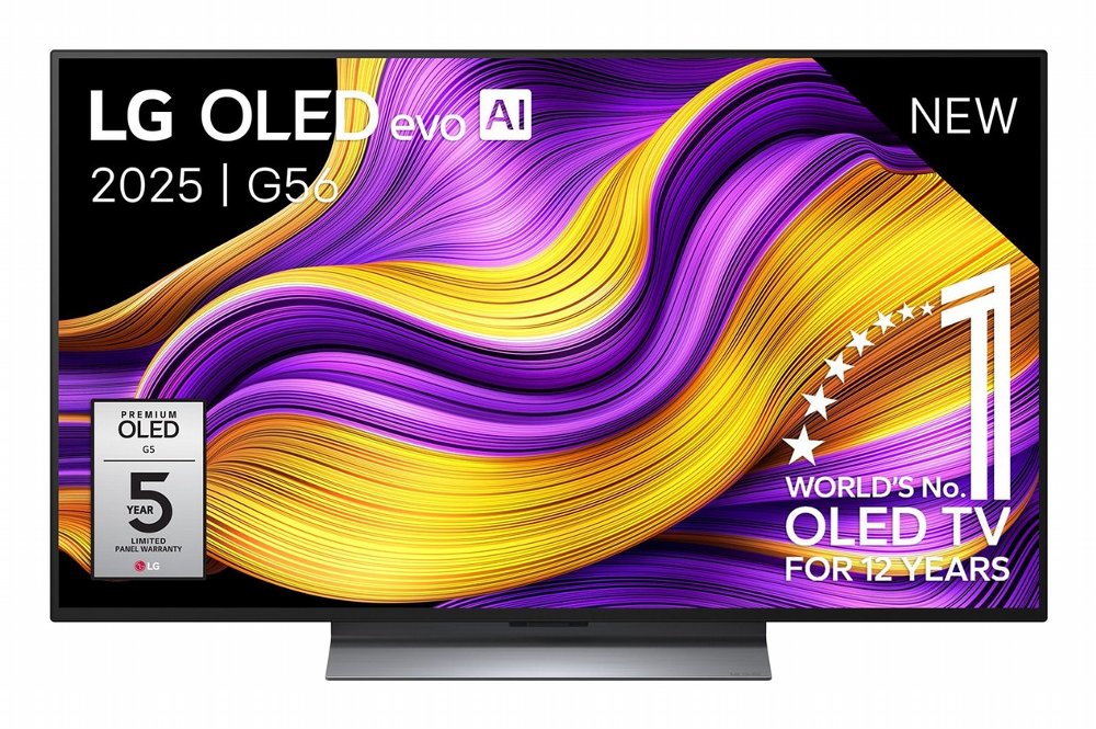 LG OLED48G56LS | 48'' OLED evo AI G5 Smart TV | 4K Ultra HD 165Hz | webOS 25 | WiFi | Zwart | Inclusief standaard - Matmuis